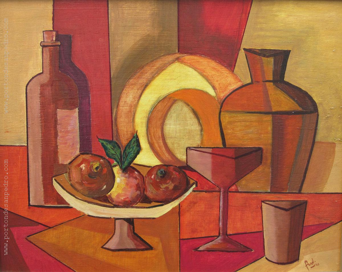 Bodegón con frutas